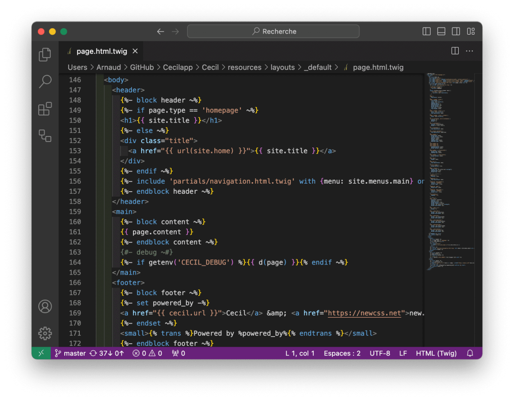 Modern template engine
